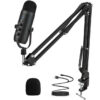 9abe625480dc2f09 Professional USB Streaming Podcast PC Microphone Studio Cardioid Condenser Mic Kit with Boom Arm For Recording Twitch YouTube