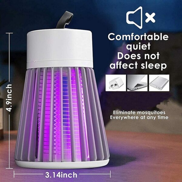 2023 Electric Shock Lamp USB Fly Zapper Insect Killer Repellent Bedroom Outdoor Anti Mosquito Trap