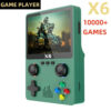 New Consoles X6 3.5Inch IPS Screen Handheld Player Dual Joystick 11Simulators GBA Video Game Console for Kids Gi