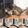 9ac9dcd4a1b5bd57 Pet Door New Safe Lockable Magnetic Screen Outdoor Dogs Cats Window Gate House Enter Freely Fashion Pretty Garden Easy Install