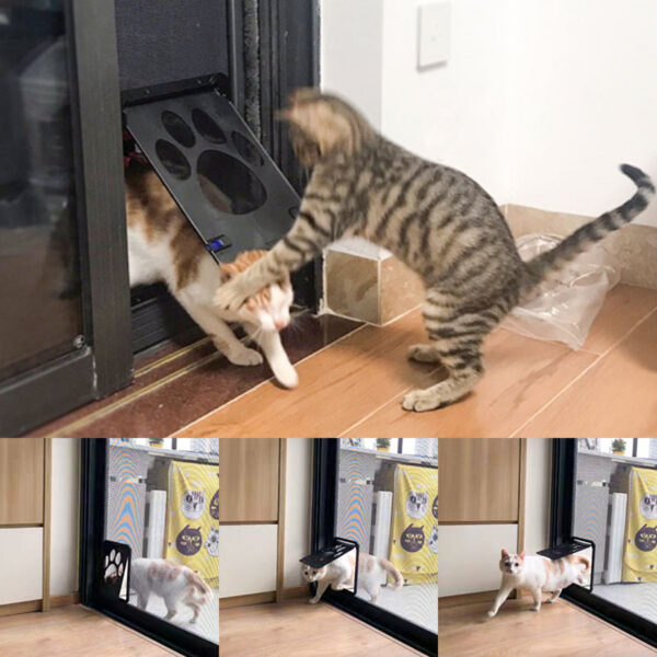 9ac9dcd4a1b5bd57 Pet Door New Safe Lockable Magnetic Screen Outdoor Dogs Cats Window Gate House Enter Freely Fashion Pretty Garden Easy Install