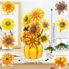 1009PCS Suower Building Blocks wer Bouquet Vase Model Bricks Set Idea Home Decoration Kids Educational Toys Holiday Gifts