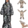 9ae27cb429ba7cba 72" Large Wearable Human Sleeping Bag Zipped Foot Opening Design Free Size Ultralight Hoodie Quilted Warm Thermal Coat for Adults Winter or Outdoor 4 Season Camping