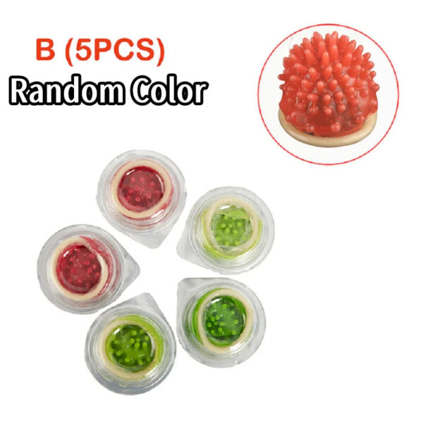 9ae4e77616607958 Special Condom Stab Dot Passionate Male and Female Family Planning Sexual Products Pattern Cheap Penis Extender Sleeves Sex Game