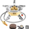 3900W Portable Windproof Camping Stove - Lightweight Propane Gas Burner with Piezo Ignition & Carrying Bag for Outdoor Cooking, Backpacking, Hiking, and Picnics