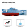 Mini RC Submarine 0.1m/s Speed Remote Control Boat Waterproof Diving Toy Simulation Model for Kids Christmas New Year Gift