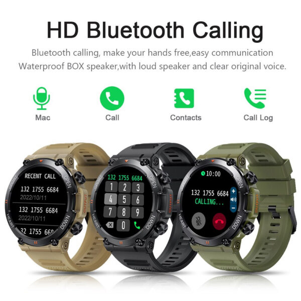 9af66ce0bef22980 MELANDA 1.39 Inch HD Bluetooth Call Smart Watch Men Sports Fiess Tracker Heart Monitor 400mAh Smartwatch For Android IOS K56