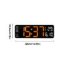 13/16 Inches Large LED Digital Wall ,Wall Mounted Remote Control Temperature Date Week Display Timer Dual Alarm Clock