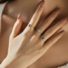 9b0df4076dbc56d6 MODIAN Real 925 Sterling Silver Classic Elegant Oval Rainbow Colorful Zirconia Ring For Women Wedding Engagement Fine Jewelry