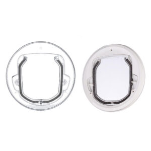 Dog Cat Flap Security Door for Sliding Glass Doors Window Gate with 4 Ways Lock Kitten Kitty Puppy Doggie Pet Supplies