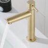 BAOKEMO 1/2Inch 304 Stainless Steel Single Cold Water Tap Gold Black Sier Color Deck Mounted Basin Sink Faucet