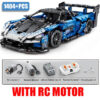 Compatible 42123 Technical Car Senna GTR Building Blocks Super Racing Vehicle OR Remote Control Bricks Toys For Kids