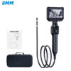 KERUI 2MP Industrial Endoscope Camera with 4.3-inch IPS Screen 360 Degree Rotation Inspection Camera Borescope for Cars Pipe