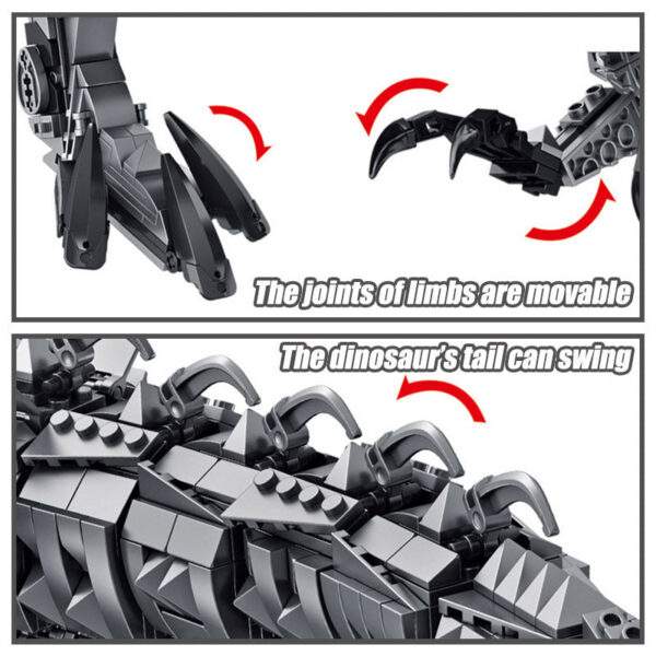 9b4a09139a414588 Jurassic Dinosaur World Large nical Tyrannosaurus Rex Building Blocks T-rex Model With Lights Bricks Toys For Children Gift