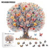 9b54e56a542b5104 Tree of Life Creative Wooden Puzzle Irregular fragmented wooden toys Handmade decorations - Christmas gifts, birthday gifts