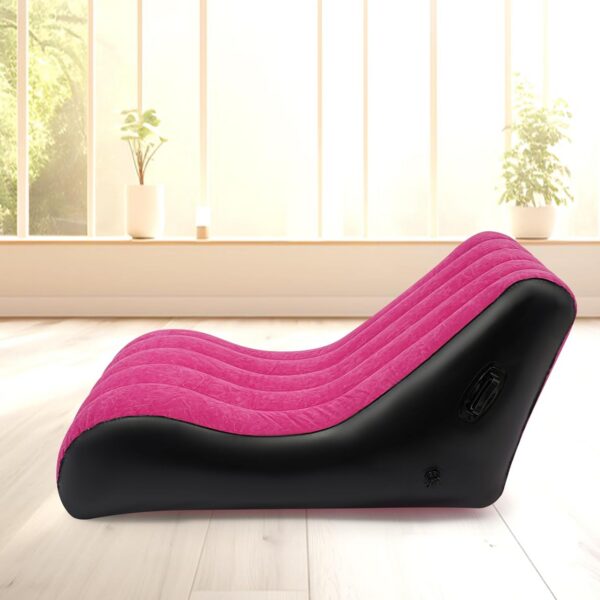 9b6d5c5611fae31c Inflatable Couch with Built in Pump - Upgraded Extra Size Air Lounger Sofa, Portable Folding Blow up Mattress, Inflatable Bed Waterproof Air Mattress Sofa Chair for Home, Camping/Rose-red