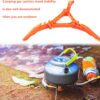 1 PCS orange gas tank stove stand tripod，Foldable gas tank stand，Outdoor stove flat gas tank stand，Gas tank stand，Gas tank support，Suitable for outdoor camping hiking picnic cooking