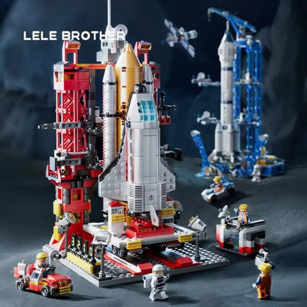 Spacecraft Model Assembg Toy Small Particle Building Blocks