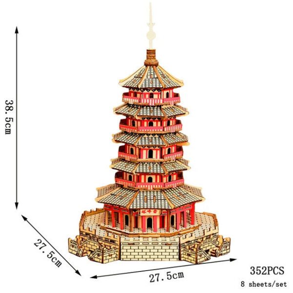 9b79eb15eda56d8a 3D Wooden Puzzle Saint Basil's Cathedral Building House Kits Castle Villa Model Jigsaw Teen DIY Toys For Children Kids Gift