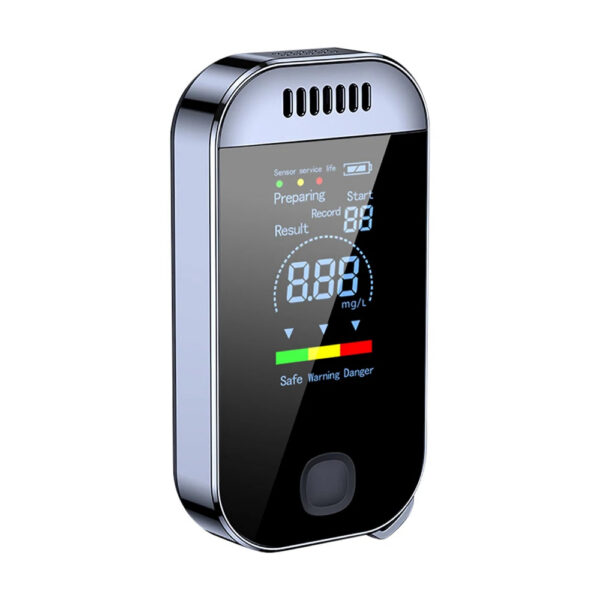 9b7ede3cdd02e0da NEW Digital Breath Alcohol Tester Professional Breathalyzer With LCD Display USB Rechargeable Electronic Alcohol Tester Keychain