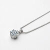 9b80573802341092 GRA Certified 1-10ct Moissanite For Women Wedding Bridal S Sier VVS1 Diamond Pendant Necklace Plated Jewelry