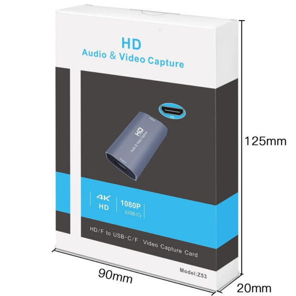 9b8cae7aa3f92c1e Video Streaming HDMI-compatible Aluminum Alloy Usb 3.0 For Switch Game Capture Card 60fps -out 4k