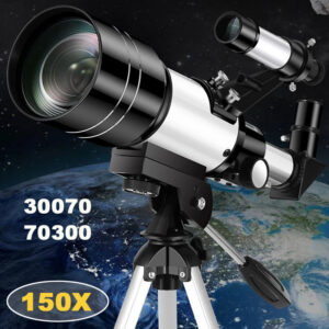 9b9153ba94a5b577 Professional Astronomical Telescope F30070 Monocular 150 Times Zoom HD Night Vision View Moon Star AZM70300 Stargazing