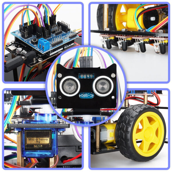 9bc1f1a048774daf New Smart Robot Car Coding for Arduino Programming Great Fun Education Learning Robotic Complete Automation Kit For Projects