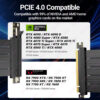 9bc856685080b9e0 RAGEER PCIe 4.0/3.0 X16 High Speed Cable, GPU Extension Riser Connector for RTX 4090/4080/4070/7900XTX