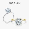 9bcd28f612a25d3c 2023 Classic Luxury Real Solid 925 Sterling Silver Ring 3Ct 10 Hearts Arrows Zircon Wedding Jewelry Rings Engagement For Women