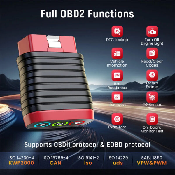 Thinkcar BD6 OBD2 Scanner Full System Diagnostic Tool 5 Reset Lifetime Free Wireless Car Code Reader For Android Iphone VS BT200