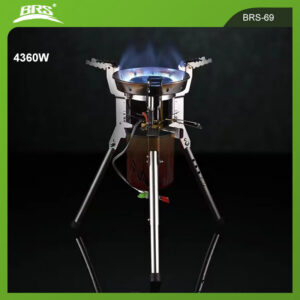 BRS-69 High Power 4360W Outdoor Adjustable Height Foldable Gas Burner Camping Picnic Windproof Stove Cooking Accessory