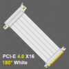 MZX PCI-E 4.0 3.0 X16 Riser Cable 90° 180° Mount Video Graphics Card Extension Shielded Flexible GPU Cord ITX Computer Connector