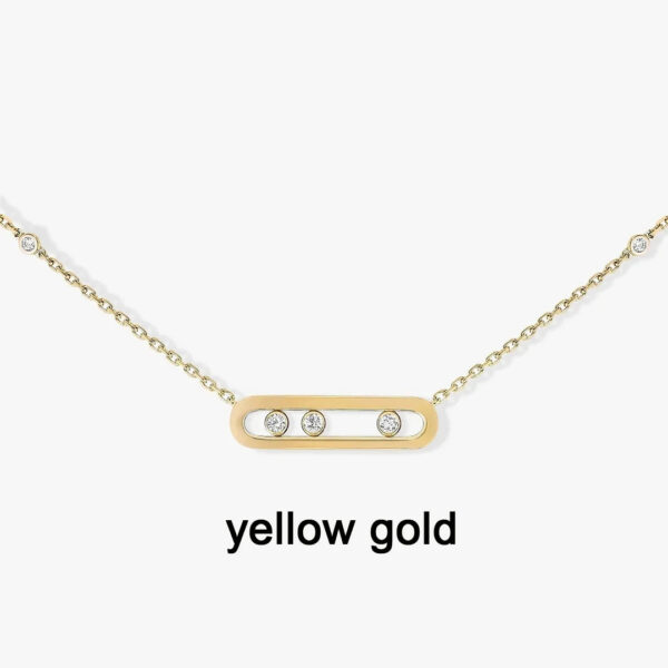 9bfeaa273fcaa2bf Cmon Kstar Classic Sterling Sier Plated Gold High Quality Moving Diamond Women's Necklace Pendant Exquisite Gift