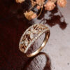 9bff81fcc47122c4 HOT SALE Full Diamond Engagement Wedding Statement Jewelry Larimar Gold Rings for Women