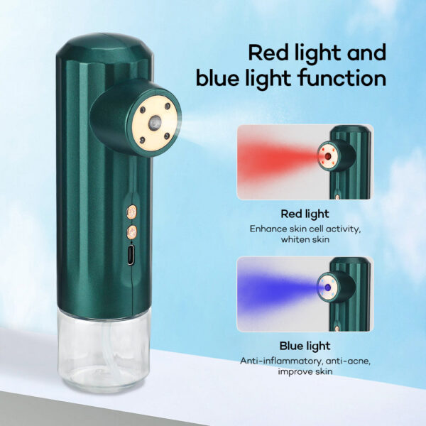 9c011e4949771a55 50ml Portable Pressure Nano Spray Face Steamer Oxygen Injection Instrument Airbrush with LED Therapy Compressor Beauty Skin Care