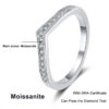 9c0f653009a423a3 NeeTim Moissanite Ring Sterling Sier with White Gold Plated Full Diamond Band Engagement Wedding Bridal Rings for Women
