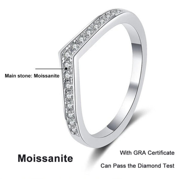 9c0f653009a423a3 NeeTim Moissanite Ring Sterling Sier with White Gold Plated Full Diamond Band Engagement Wedding Bridal Rings for Women
