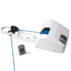 Marine Electric Anchor Winch for Anchors Up to 20 lbs Includes 100ft of Anchor Rope with Marine-grade Tinned Wire White Black