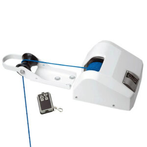 9c3badf05a95e164 Marine Electric Anchor Winch for Anchors Up to 20 lbs Includes 100ft of Anchor Rope with Marine-grade Tinned Wire White Black