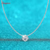 9c40a8b1801a95d1 Smyoue 0.5-2CT D Color Certified Moissanite Necklace for Women Sparkling Lab Diamond 100% Sterling Sier Pendants Wholesale
