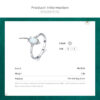 Modian Real Sterg Sier Rings For Women Shining Crown Opal Finger Ring Classic Wedding Statement Jewelry Anel