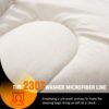 Double Sleeping Bag with Pillow for Adults - Queen Size Two Person Sleeping Bag - 3 Season Cold Weather Camping Sleeping Bag