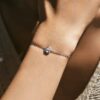 9cb4cb3f091dded9 MODIAN 925 Sterling Silver Water Drop Clear CZ Bracelet Pear Cut Link Chain Platinum Plated Bracelet For Women Wedding Jewelry