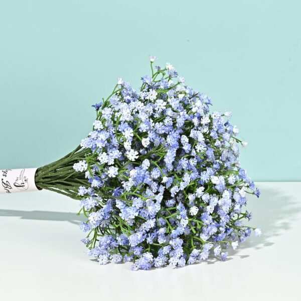 Yastouay Babys Breath Artificial Flowers, 12Pcs Fake White Babys Breath Flowers Artificial Bulk, Real Touch Faux Babies Breath Gypsophila Bouquet for Wedding Floral Arrangement Party Decor