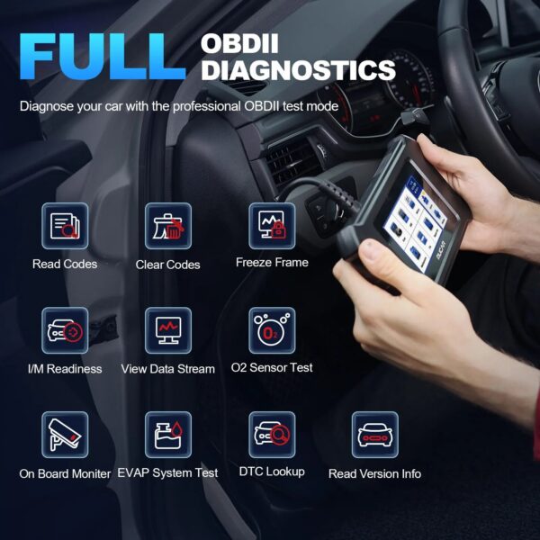 9cc952e61a7d18da MUCAR CS6 Automotive Scanner Car Diagnostic Tool ABS SRS TCM ECM TPMS 6 System Code Read Oil Brake 7 Reset Lifetime Free Update