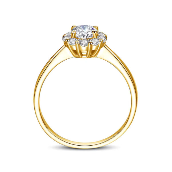 9cd54ab3fccc0e55 Certified Woman wer Ring With Moissanite Dia 0.5ct 5mm Wedding Engagement Rings Pure Sier Women's Jewelry For Girl Gift
