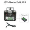FLYSKY FS-i6X FS i6X 10CH 2.4GHz AFHDS 2A RC Transmitter With iA6B or iA10B Receiverfor Drone Airplane