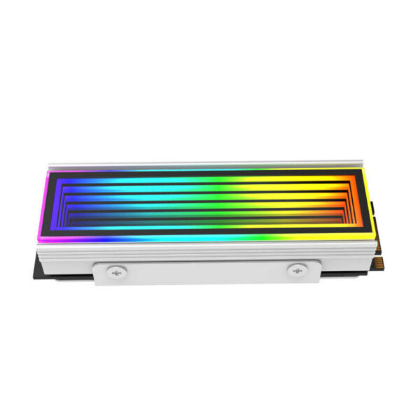 9cfafd1ebe1b0bb2 Jumpeak 5V ARGB Sync Computer 2280 SSD M2 Radiator PC RGB M.2 Hard Disk Nvme Cooler Heatsink Endless Abyss Effect