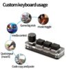 9d2880b59ef986f4 ropad ro Mechanical Keyboard RGB Mini Gaming Custom Programming Knob Keypads Red Switch 3 Keys For Photoshop